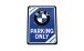 BMW R nine T Plaque métallique BMW - Parking Only