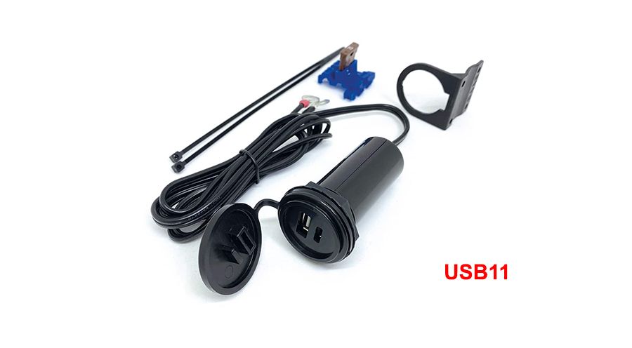 BMW K1200R & K1200R Sport Prise USB Twin (USB-A & USB-C)