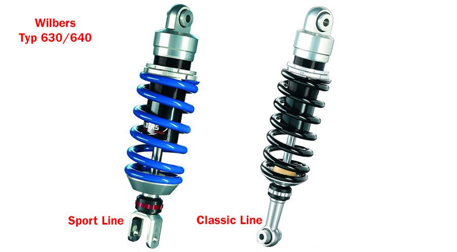 BMW R1200RT (2005-2013) Wilbers Suspension type 640 R1200RT arrière