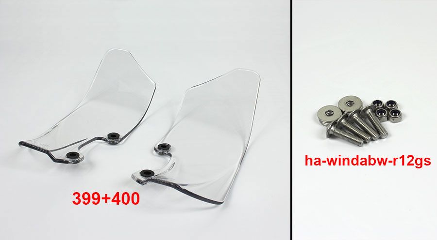 BMW R1200GS (04-12), R1200GS Adv (05-13) & HP2 Déflecteur d'air clair