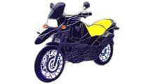  BMW R850GS, R1100GS, R1150GS & Adventure Épinglette R 1100 GS (noir-jaune)