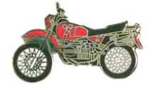  BMW R 80 Model Épinglette R 80 / 100 GS (rouge)
