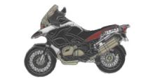  BMW R1200GS (04-12), R1200GS Adv (05-13) & HP2 Épinglette R 1200 GS Adv. 2006 (rouge)