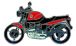 BMW R850R, R1100R, R1150R & Rockster Épinglette R 1100 R (rouge)