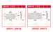 BMW R850R, R1100R, R1150R & Rockster Plaquettes de frein avant