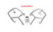 BMW R 1250 GS & R 1250 GS Adventure Pare-chocs acier inoxydable