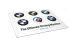 BMW R1200R (2005-2014) Plaque métallique BMW - Logo Evolution