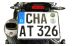 BMW F450GS Équerre réglable en acier inoxydable pour plaque d'immatriculation