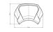 BMW R nine T Plate frontale aluminium