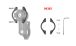 BMW R 18 Support smartphone Quiklox pour collier de serrage de guidon M6/M8
