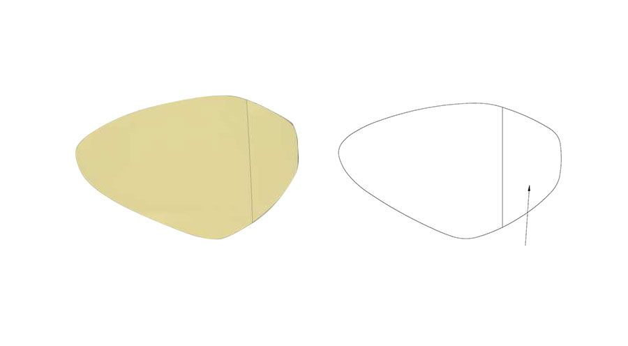 BMW F650GS (08-12), F700GS & F800GS (08-18) Verres de Rétroviseur Angle Mort