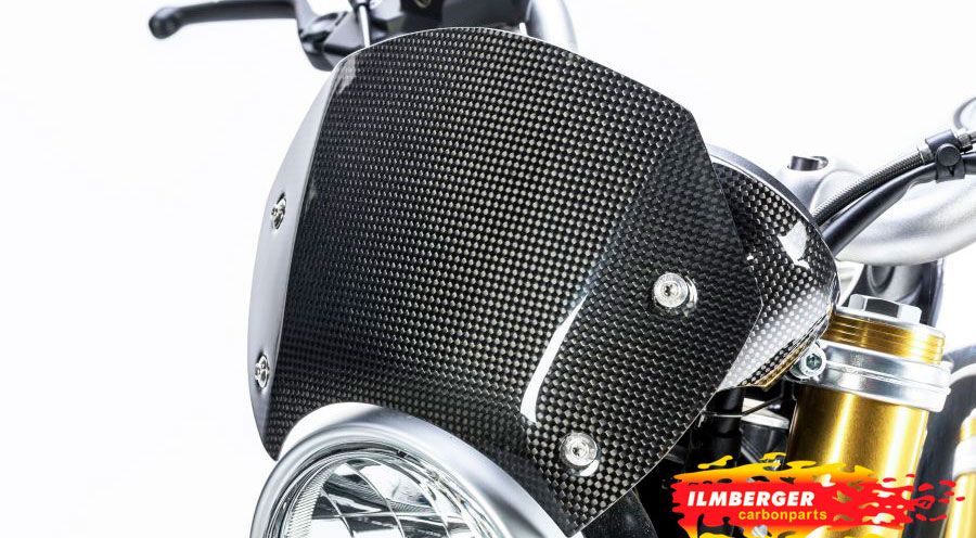 BMW R nine T Pare-Brise en carbone