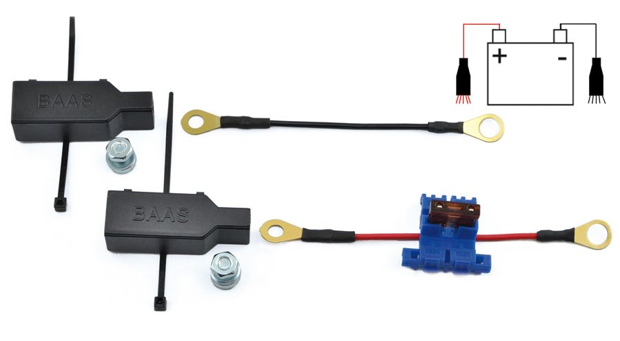 BMW R1200GS (04-12), R1200GS Adv (05-13) & HP2 Kit pour connecter plusieurs câbles à la batterie