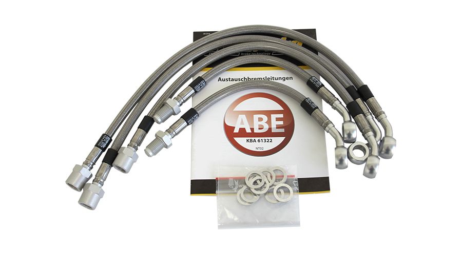 BMW K1100RS & K1100LT Conduites de frein tressées en acier