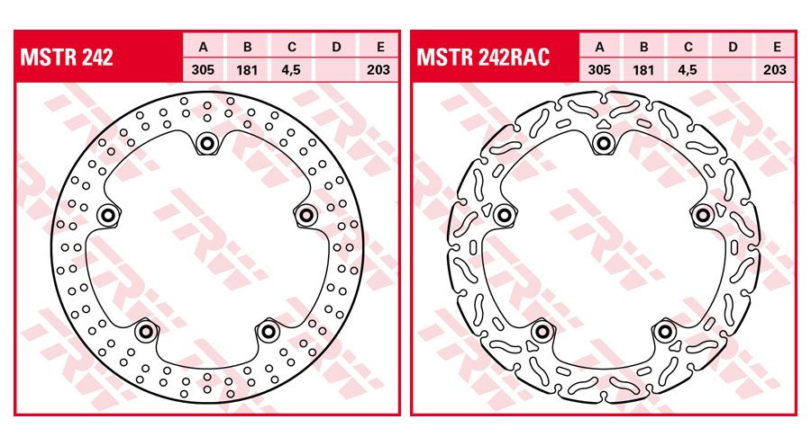 BMW R 1200 GS LC (2013-2018) & R 1200 GS Adventure LC (2014-2018) Disques de frein avant Rivet Pack