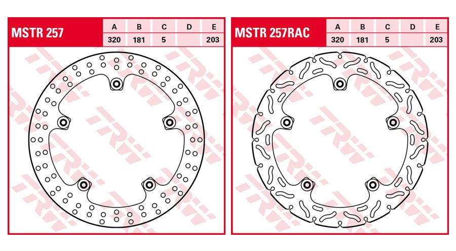 BMW K1600GT & K1600GTL Disques de frein avant Rivet Pack