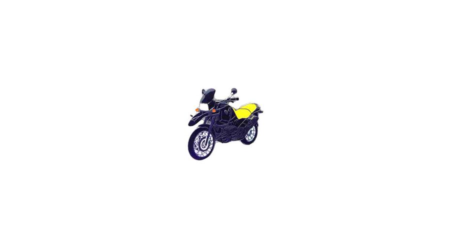 BMW R850GS, R1100GS, R1150GS & Adventure Épinglette R 1100 GS (noir-jaune)