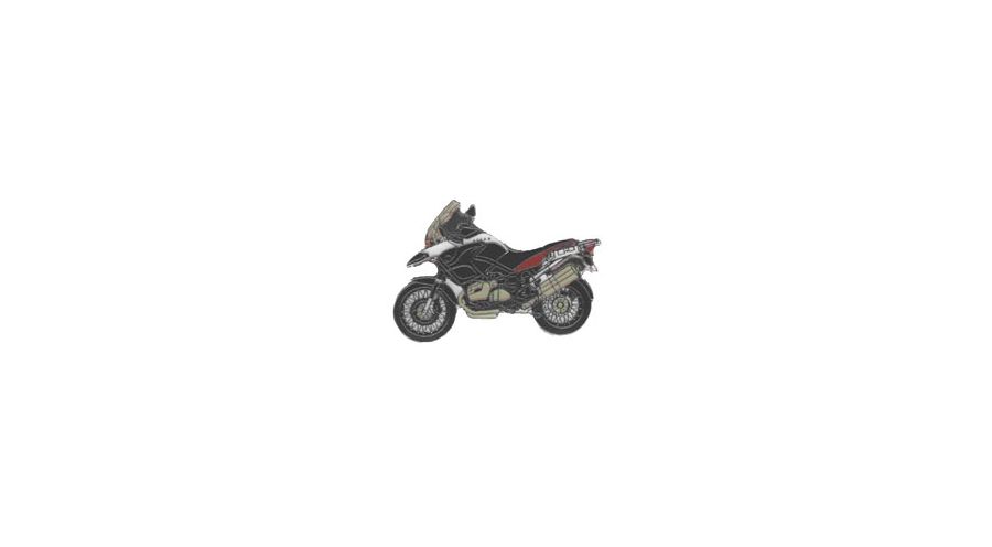 BMW R1200GS (04-12), R1200GS Adv (05-13) & HP2 Épinglette R 1200 GS Adv. 2006 (rouge)