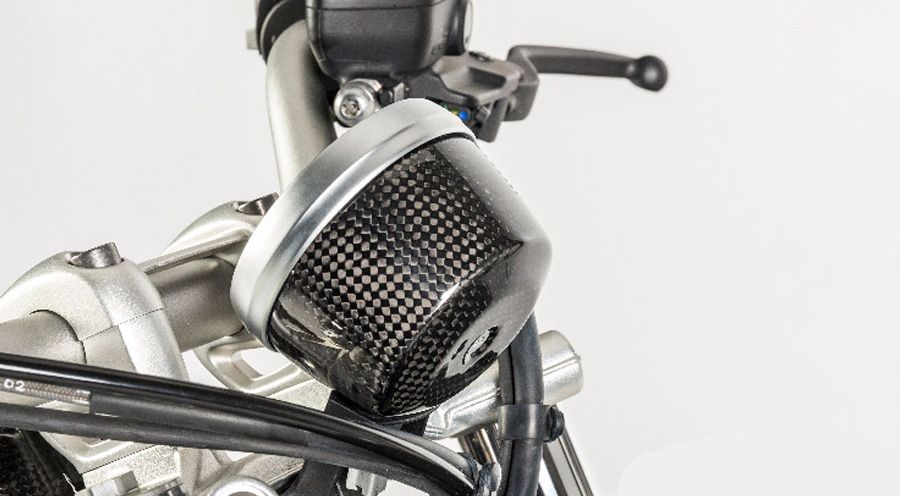 BMW R nine T Carter des instruments en carbone