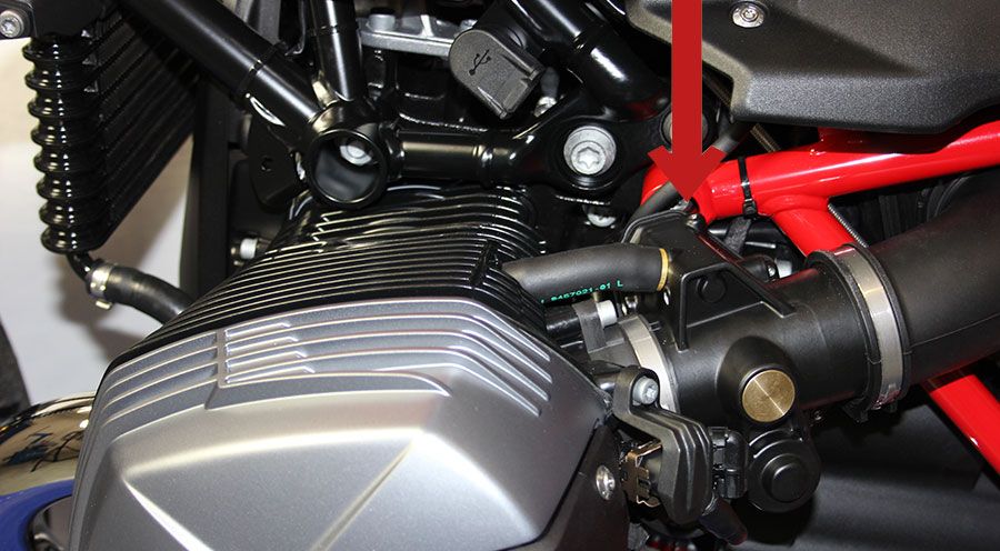 BMW R nine T Couvercles de cadre au-dessus du papillon des gaz