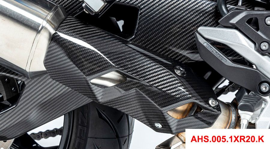 BMW S 1000 XR (2020- ) Bouclier-faible de l'échappement de la chaleur en carbone