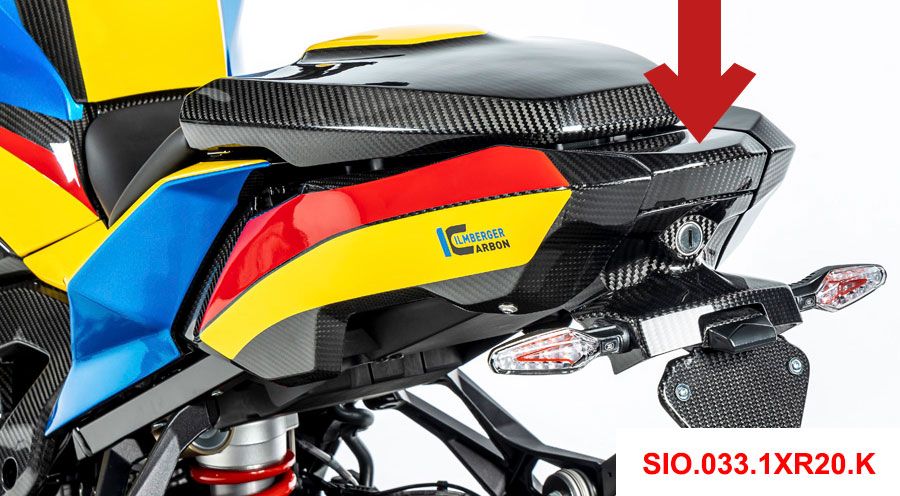BMW S 1000 XR (2020- ) Carénage Arrière en Carbone face supérieure