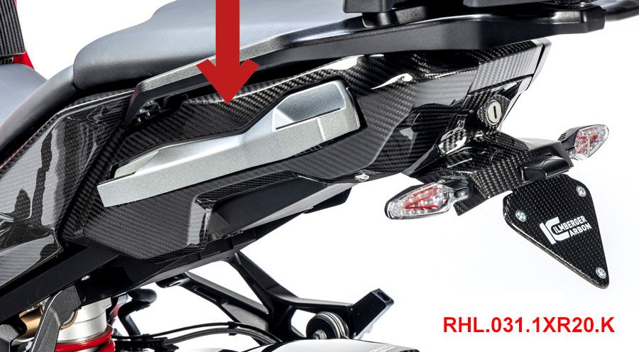 BMW S 1000 XR (2020- ) Cache de cadre arrière en carbone