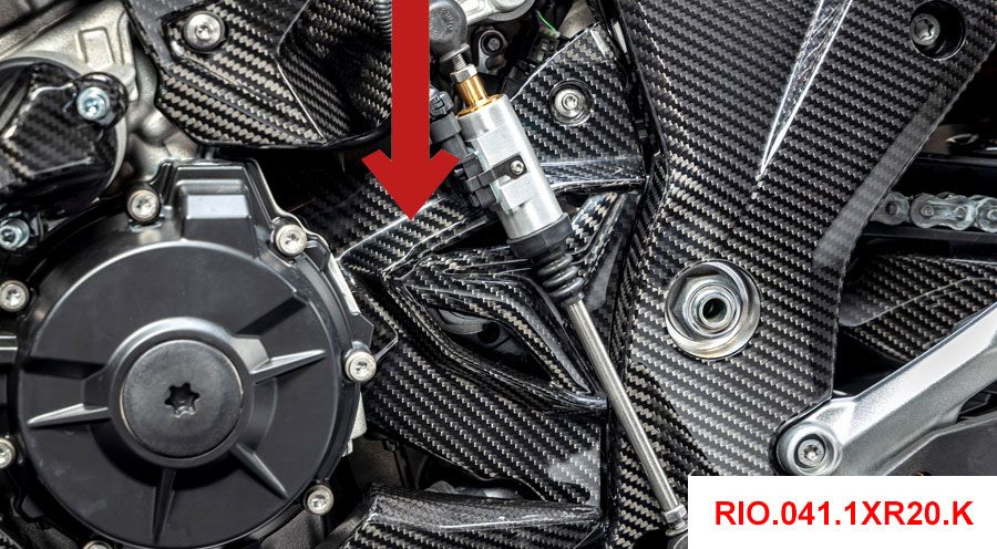 BMW S 1000 XR (2020- ) Cache Pignon Avant Carbone