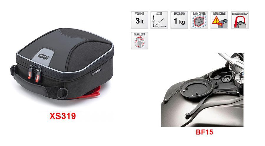 BMW F650GS (08-12), F700GS & F800GS (08-18) Sacoche de réservoir XS319