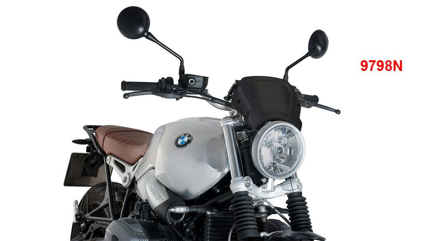 BMW R nine T Plate frontale aluminium