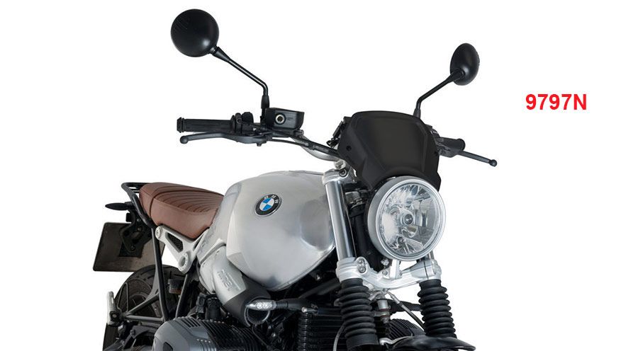 BMW R nine T Plate frontale aluminium