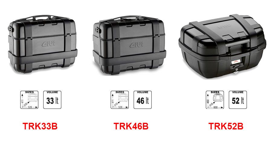 BMW F750GS, F850GS & F850GS Adventure Valises Trekker GIVI noir