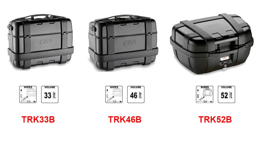 Valise/top case Trekker 46 Givi moto : , valise de moto