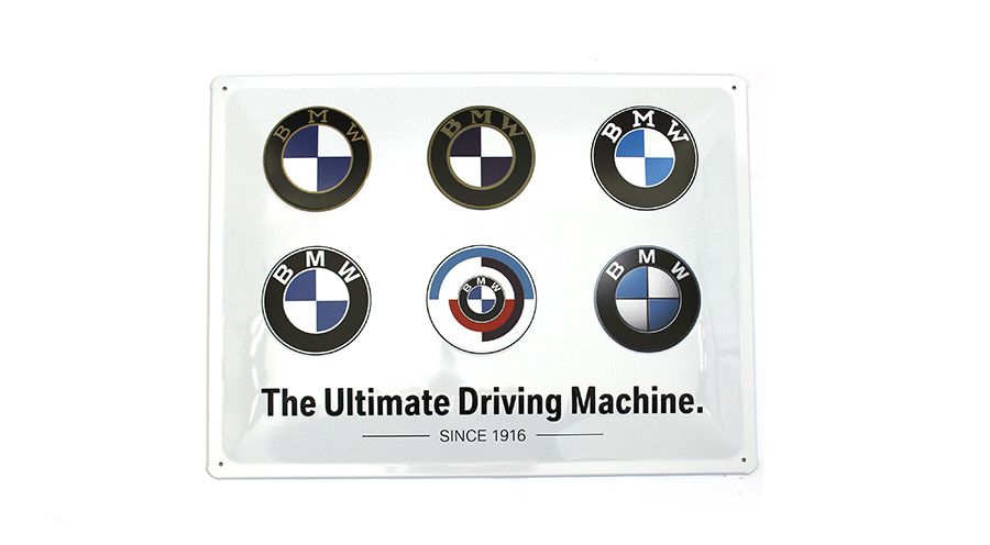 BMW R1300GS Plaque métallique BMW - Logo Evolution