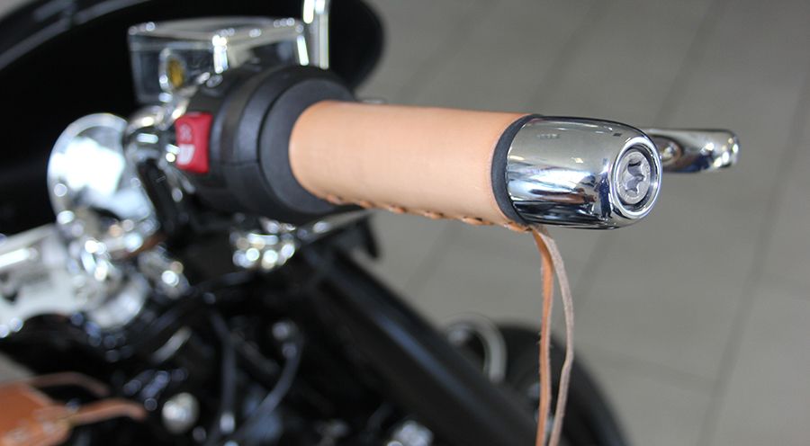 BMW R 18 Manchettes en cuir pour poignées de guidon