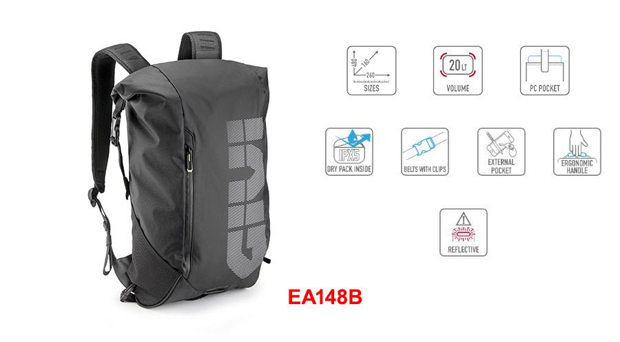 Sac étanche 20L pour moto