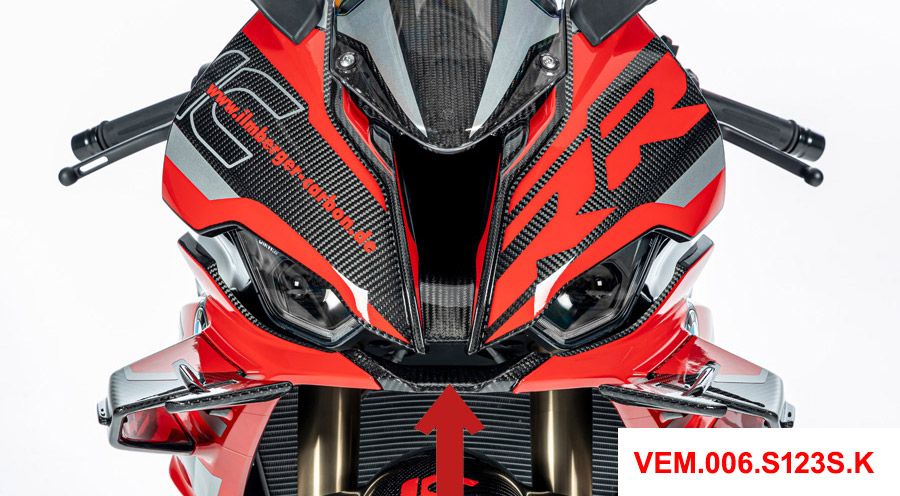 BMW S1000RR (2019- ) Partie médiane du carénage en carbone