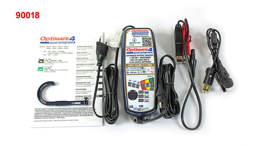 BMW K1200R & K1200R Sport Chargeur de batterie Optimate 4 Quad Program