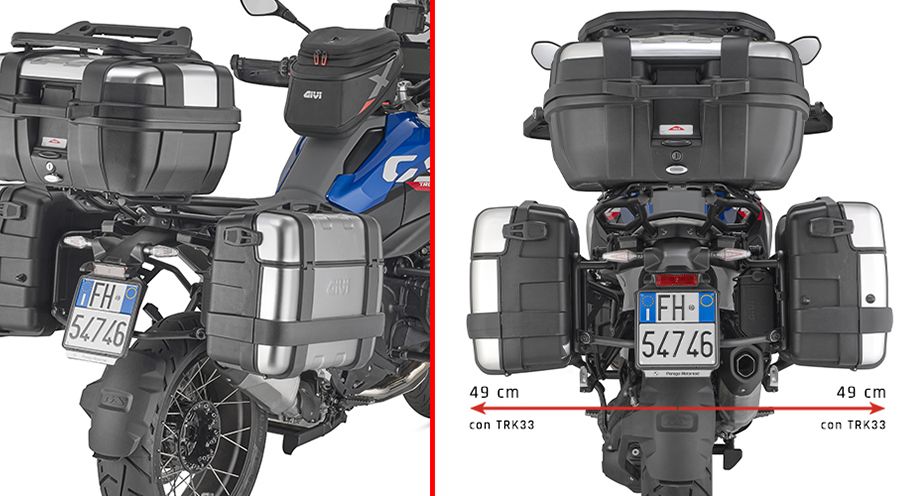 BMW R1300GS & Adventure Montage de la valise de côtés