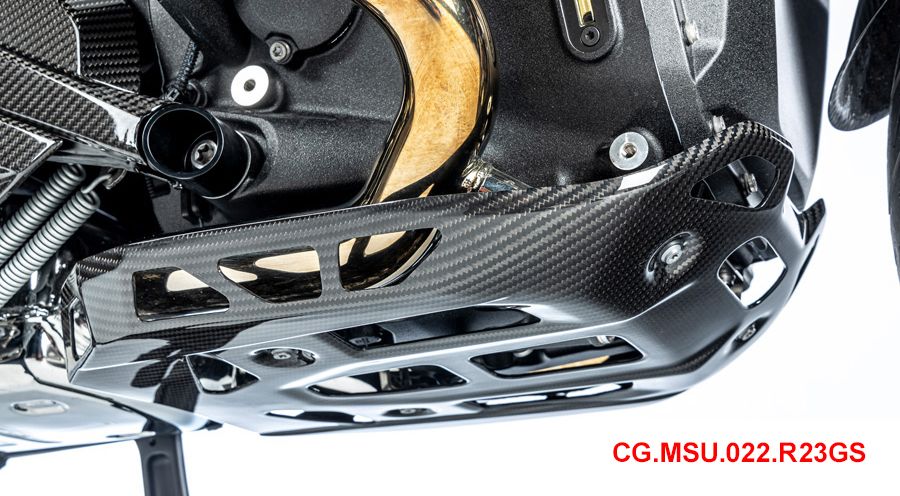 BMW R1300GS & Adventure Protège Carter Moteur - Plaque Sous Moteur, en Carbone