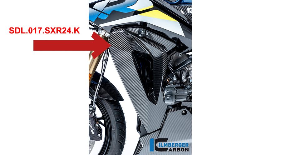 BMW S 1000 XR (2020- ) Cache carbone sur le carénage du refroidisseur d'eau