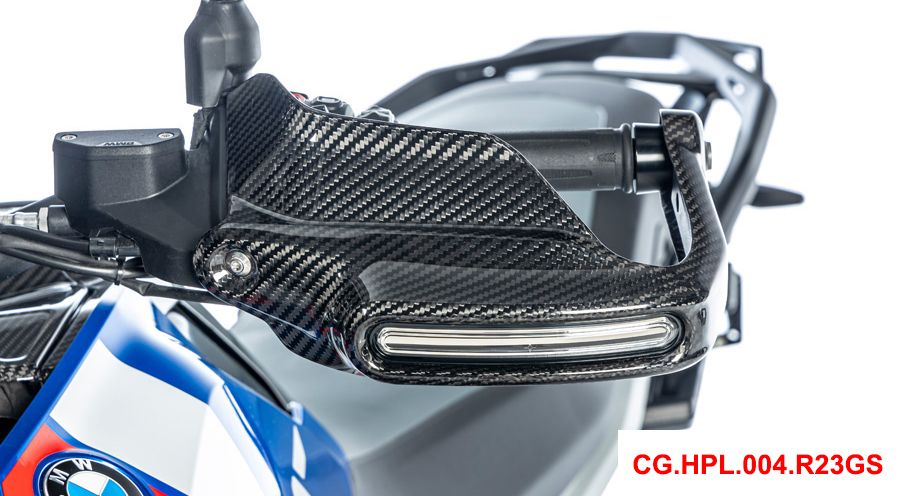 BMW R1300GS & Adventure Protège-mains en carbone grands avec ouvertures pour clignotants