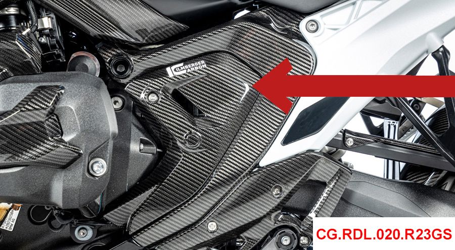 BMW R1300GS & Adventure Couvercle cadre triangle en carbone