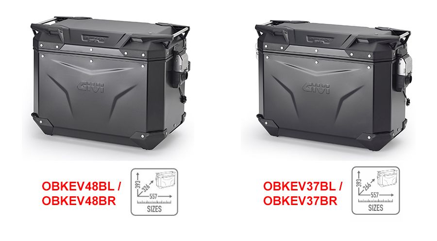 BMW F650GS (08-12), F700GS & F800GS (08-18) Valises GIVI Trekker Outback EVO Smart noir
