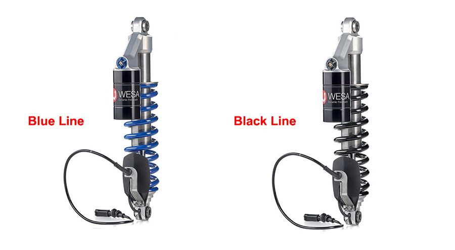 BMW R 1250 GS & R 1250 GS Adventure Wilbers suspension type 635 Plug & Play WESA Dynamic Feedback avant