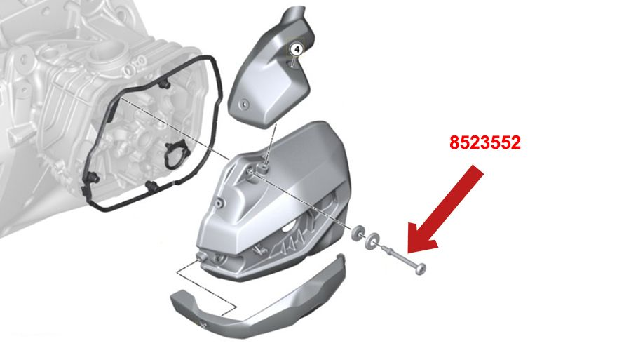 BMW R1300RS Vis de couvercle de soupape avec bague