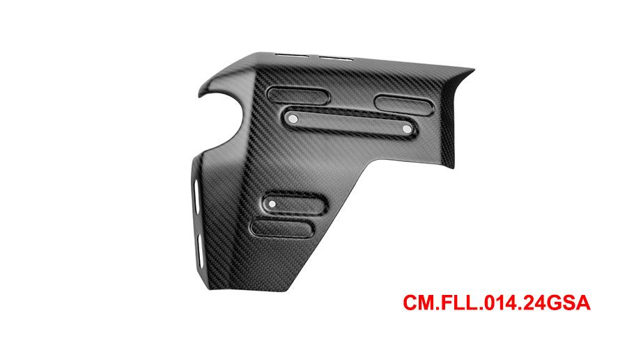 BMW R1300GS & Adventure Couvercle du refroidisseur en carbone avec trous pour porte-sac