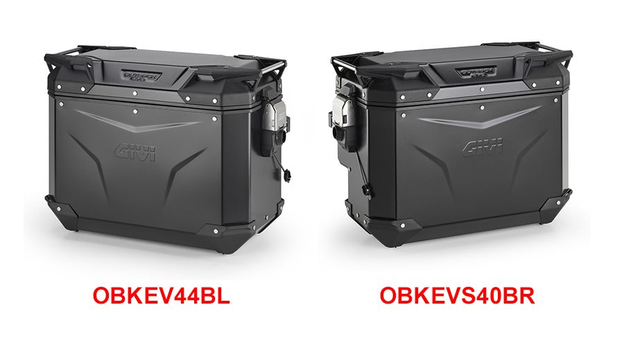 BMW R12nineT, R12, R12S & R12G/S Valises GIVI Trekker Outback EVO Smart noir avec évidement pour échappement