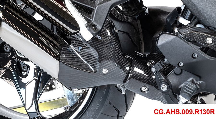BMW R1300R Protège Échappement Carbone avant