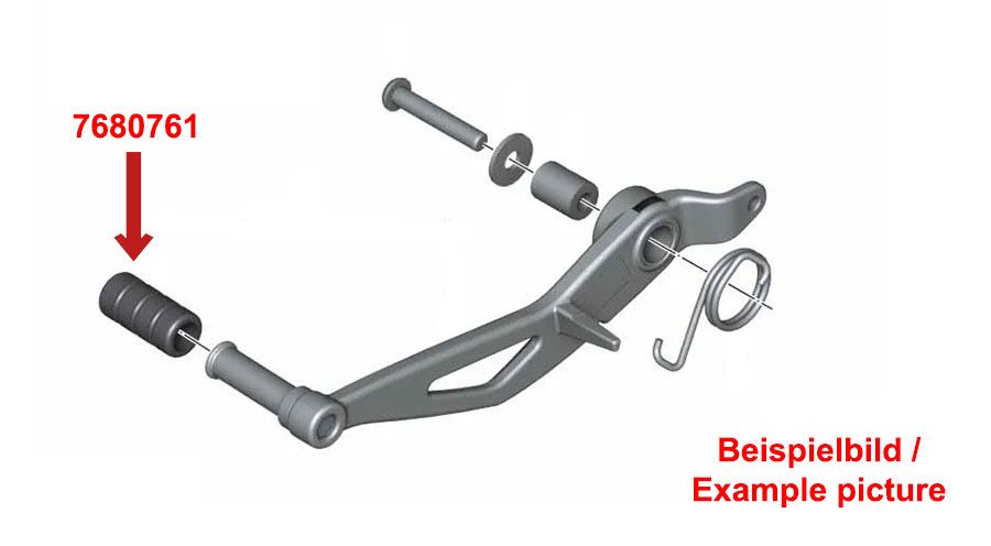 BMW R1200R (2005-2014) Caoutchouc de rechange pour levier de frein au pied